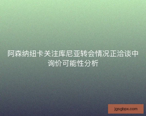 阿森纳纽卡关注库尼亚转会情况正洽谈中询价可能性分析